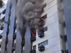 Incêndio atinge na tarde deste sábado um apartamento na praia de Boa Viagem em Recife