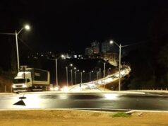 Concluída iluminação em led do novo acesso que liga o Altiplano ao HU