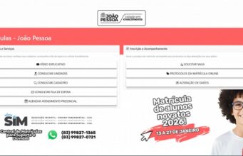 Rede Municipal de João Pessoa inicia nesta terça-feira as matrículas para alunos novatos